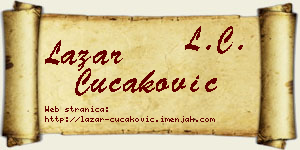 Lazar Čučaković vizit kartica
